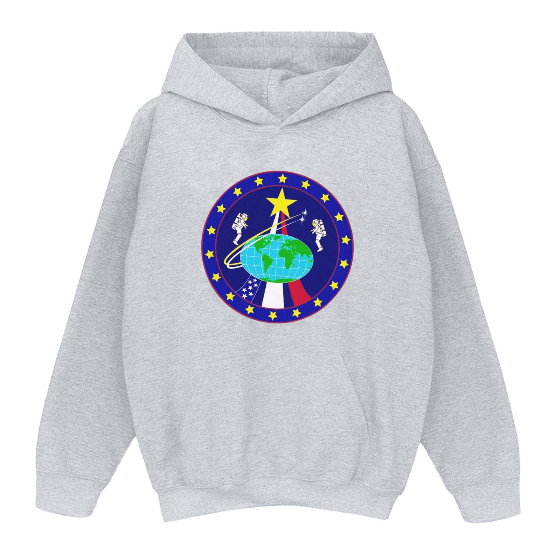 Classic Globe Astronauts Kapuzenpullover Jungen Grau 128 von Nasa