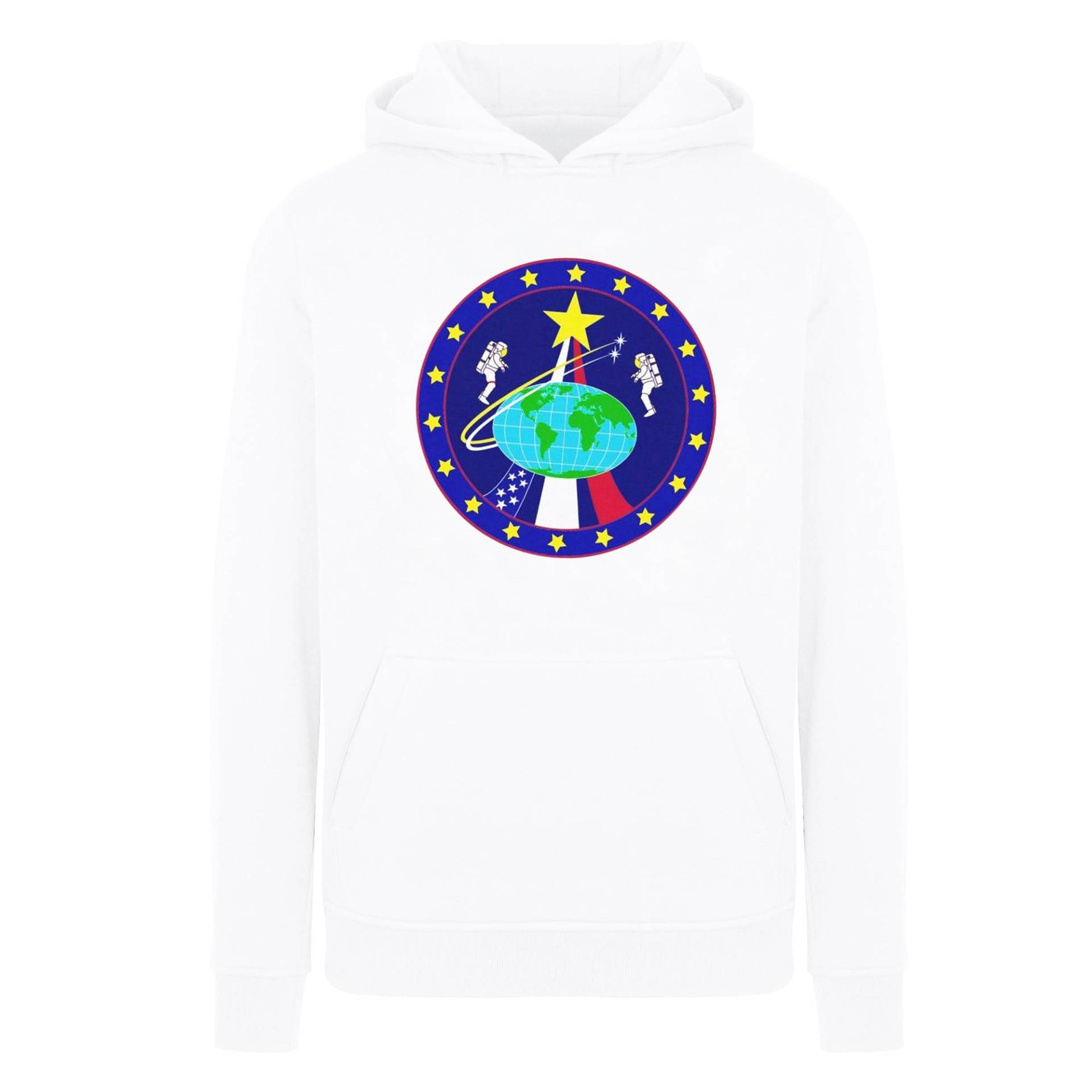 Classic Globe Astronauts Kapuzenpullover Jungen Weiss 116 von Nasa