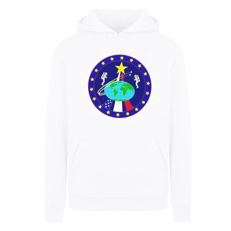 Classic Globe Astronauts Kapuzenpullover Jungen Weiss 116 von Nasa