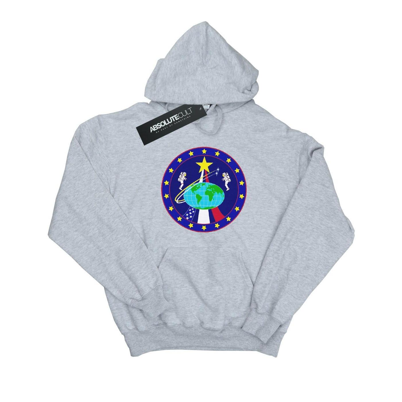 Classic Globe Astronauts Kapuzenpullover Mädchen Grau 116 von Nasa