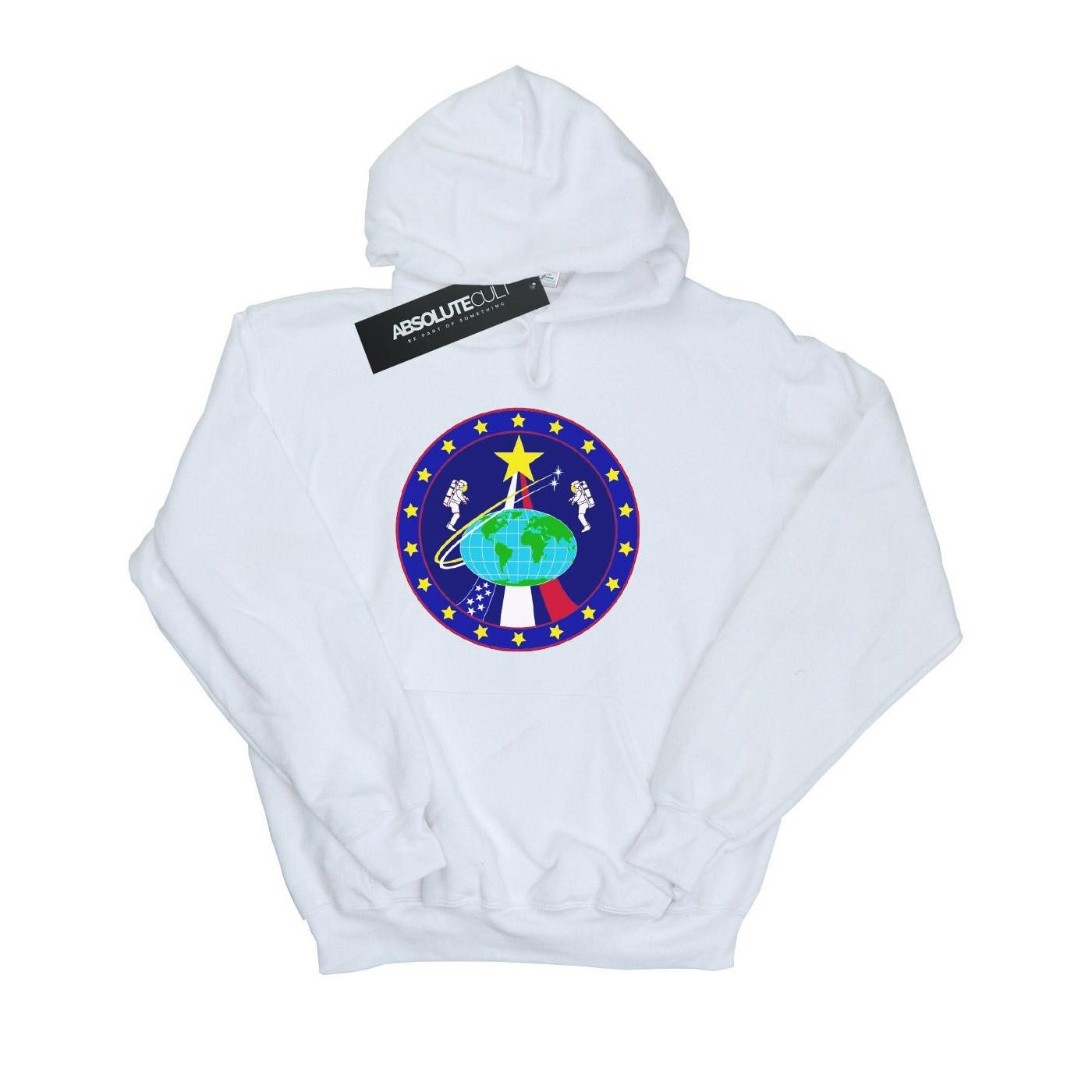 Classic Globe Astronauts Kapuzenpullover Mädchen Weiss 116 von Nasa