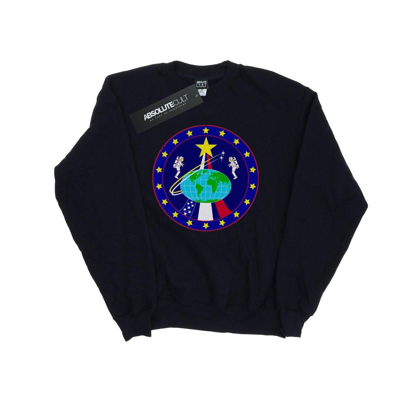 Classic Globe Astronauts Sweatshirt Damen Schwarz L von Nasa