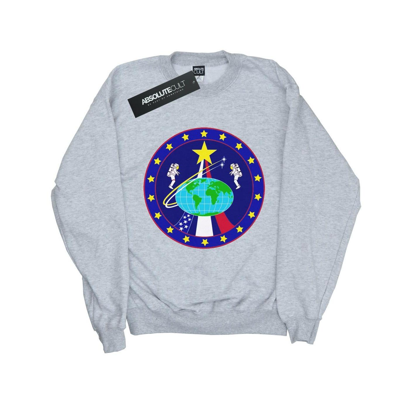 Classic Globe Astronauts Sweatshirt Mädchen Grau 140/146 von Nasa