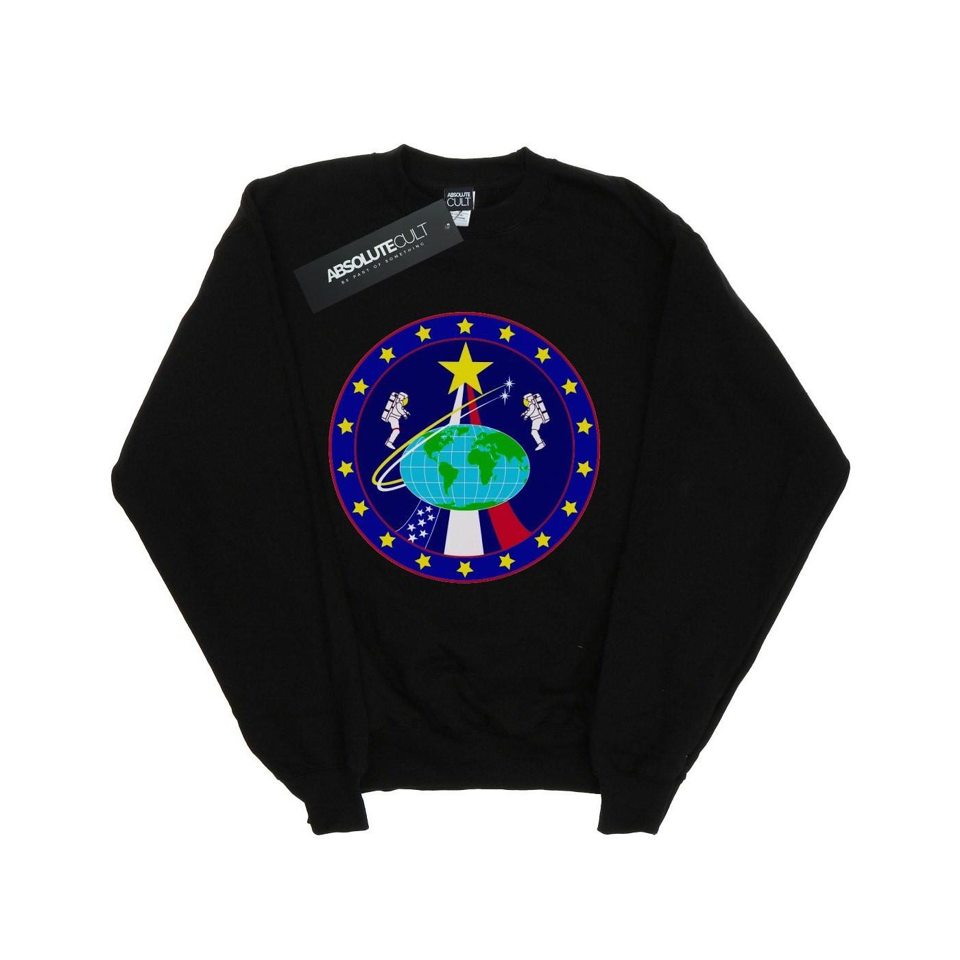 Classic Globe Astronauts Sweatshirt Mädchen Schwarz 140/146 von Nasa