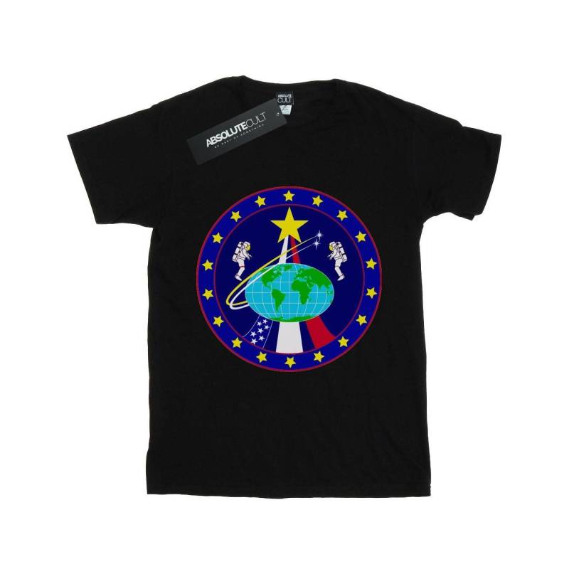 Classic Globe Astronauts Tshirt Damen Schwarz S von Nasa