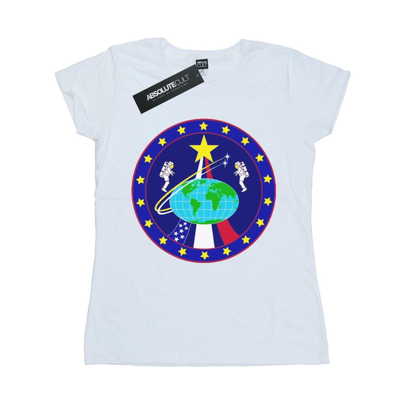 Classic Globe Astronauts Tshirt Damen Weiss M von Nasa