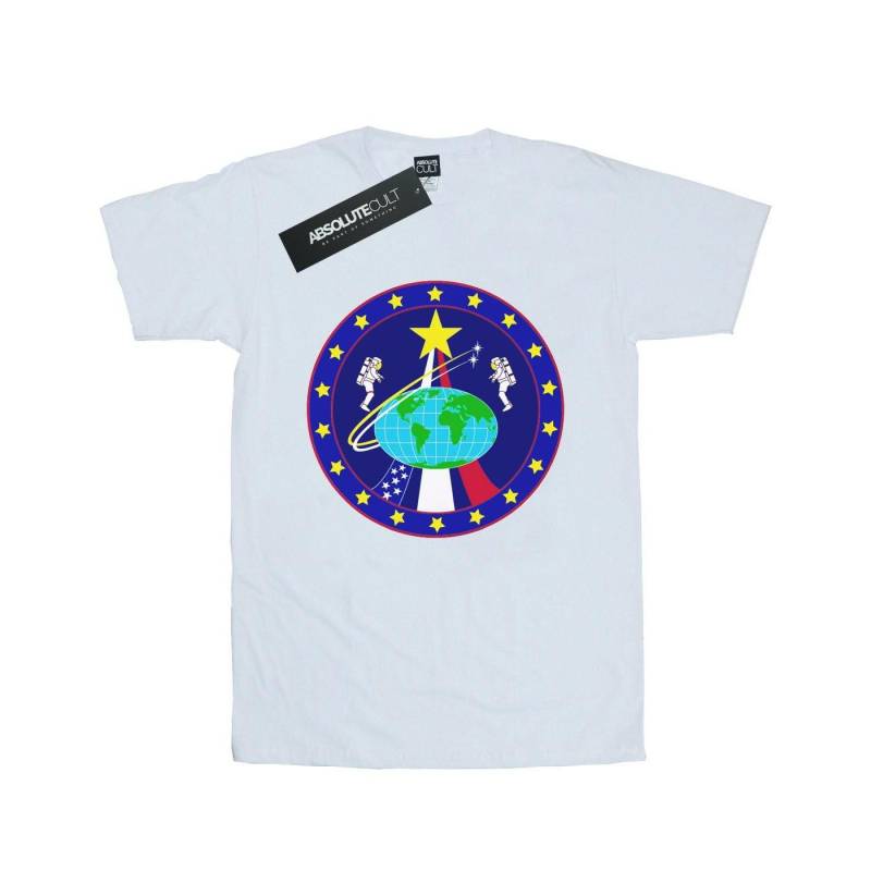 Classic Globe Astronauts Tshirt Herren Weiss L von Nasa