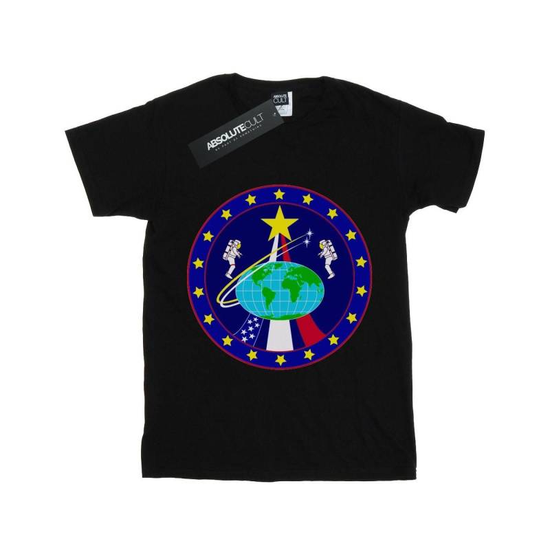 Classic Globe Astronauts Tshirt Jungen Schwarz 140/146 von Nasa