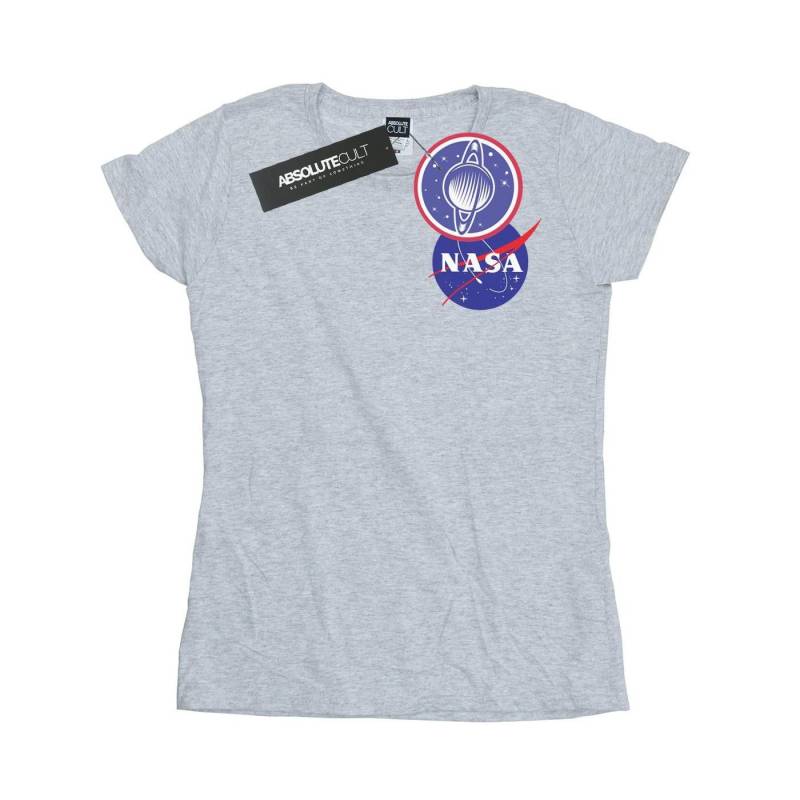 Classic Insignia Chest Logo Tshirt Damen Grau L von Nasa