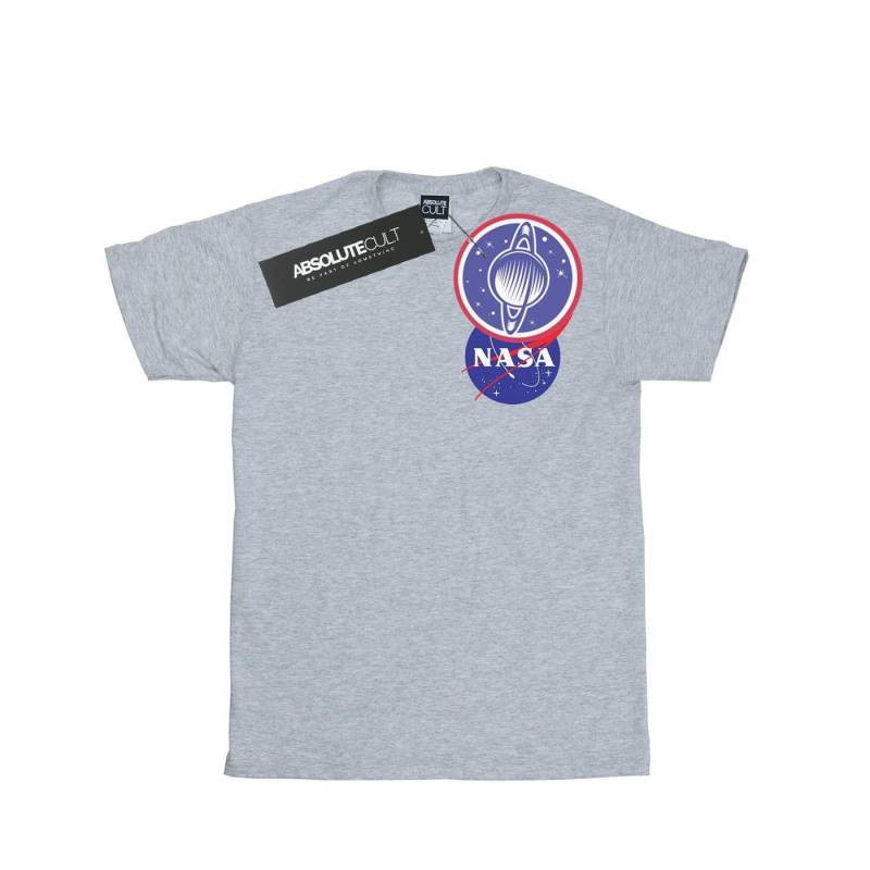 Classic Insignia Chest Logo Tshirt Herren Grau L von Nasa