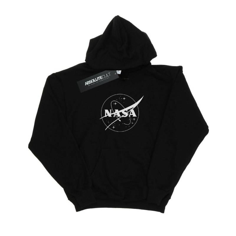 Classic Insignia Logo Monochrome Kapuzenpullover Mädchen Schwarz 116 von Nasa