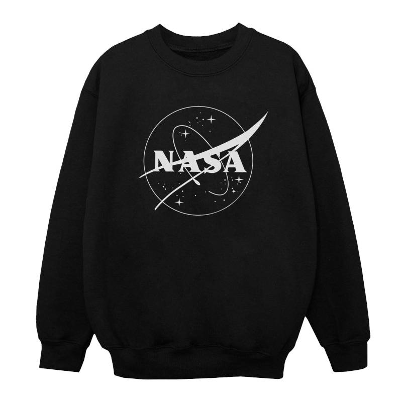 Classic Insignia Logo Monochrome Sweatshirt Jungen Schwarz 116 von Nasa