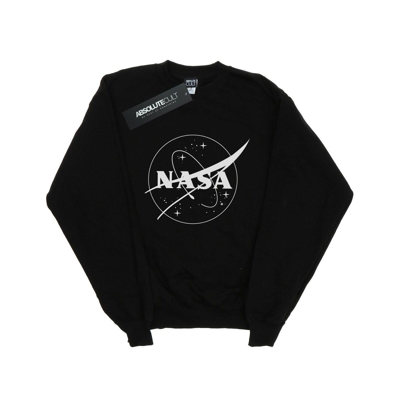 Classic Insignia Logo Monochrome Sweatshirt Mädchen Schwarz 116 von Nasa