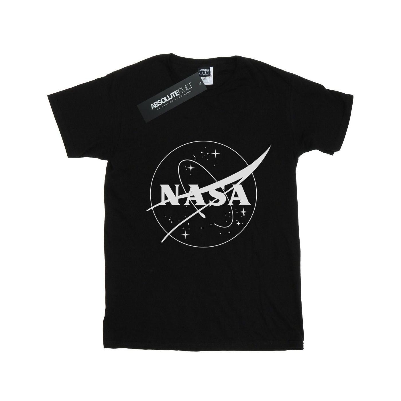 Classic Insignia Logo Monochrome Tshirt Jungen Schwarz 116 von Nasa