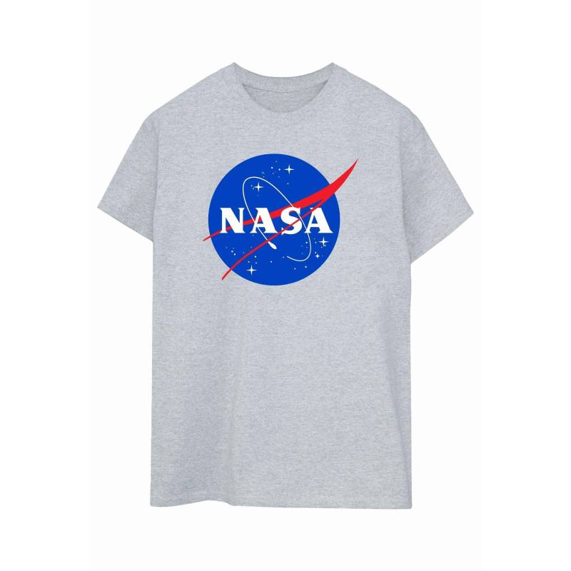 Classic Insignia Logo Tshirt Damen Grau 3XL von Nasa