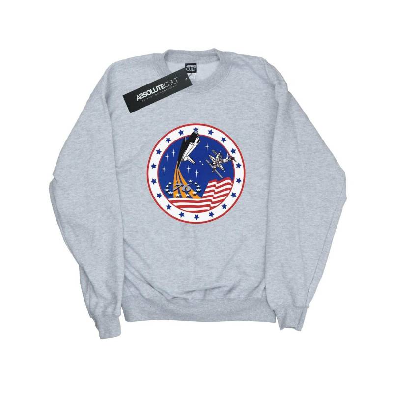 Classic Rocket 76 Sweatshirt Herren Grau L von Nasa