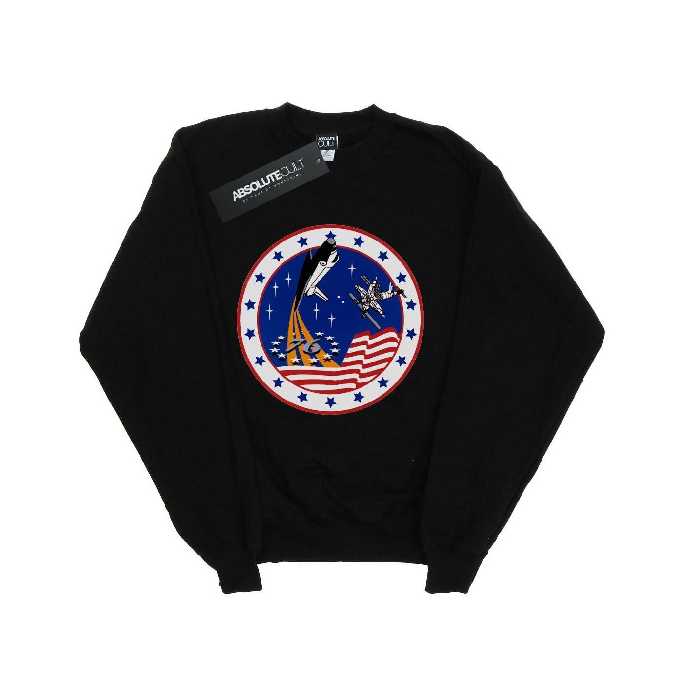 Classic Rocket 76 Sweatshirt Mädchen Schwarz 128 von Nasa