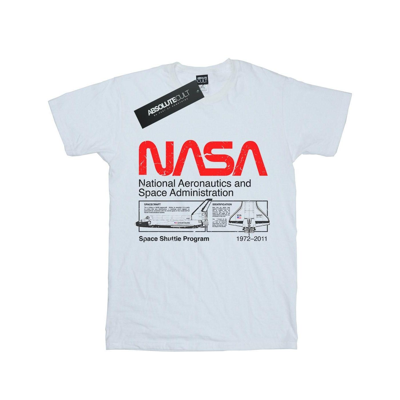 Classic Space Shuttle Tshirt Jungen Weiss 128 von Nasa