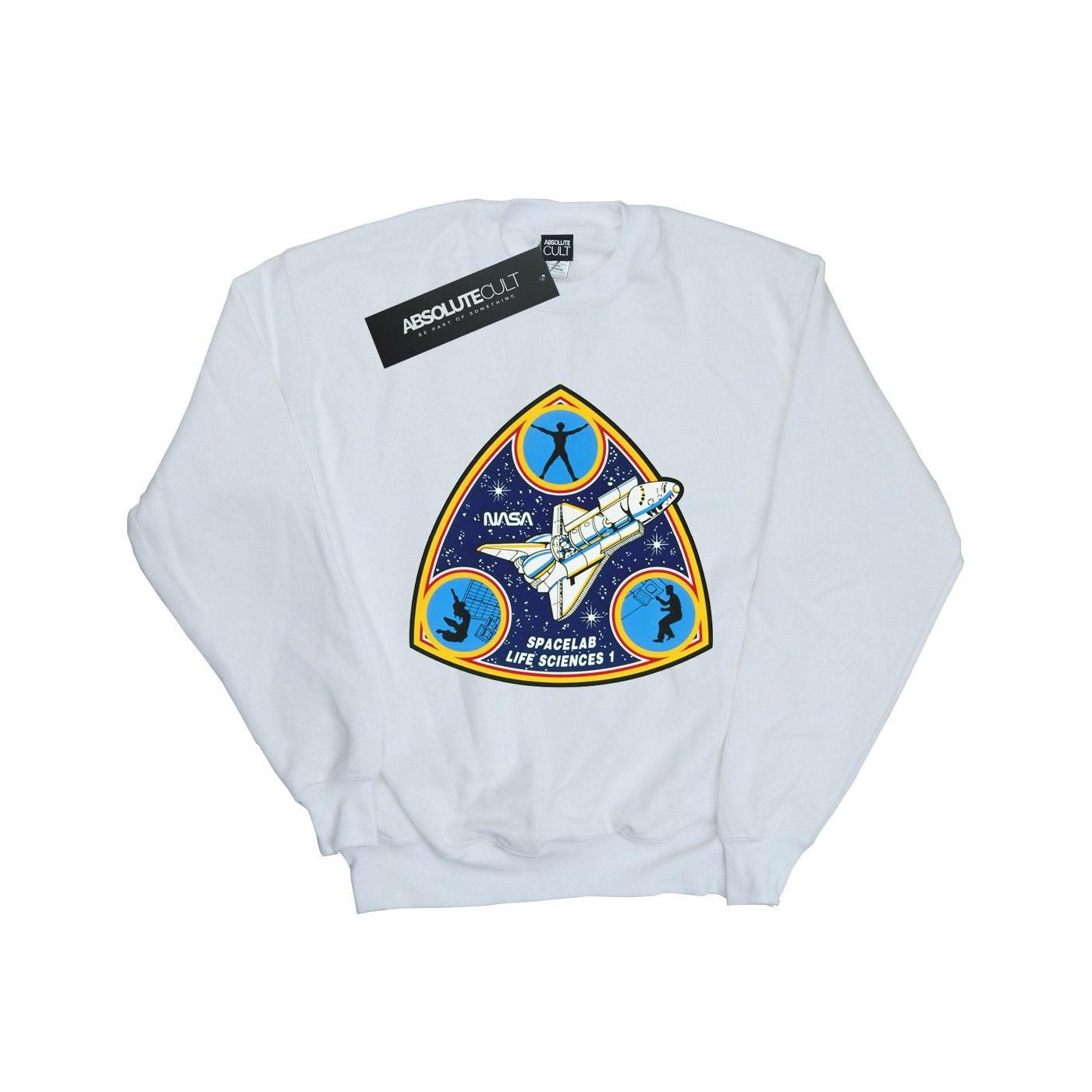 Nasa - Spacelab Life Science Sweatshirt, 140/146, Weiss von Nasa