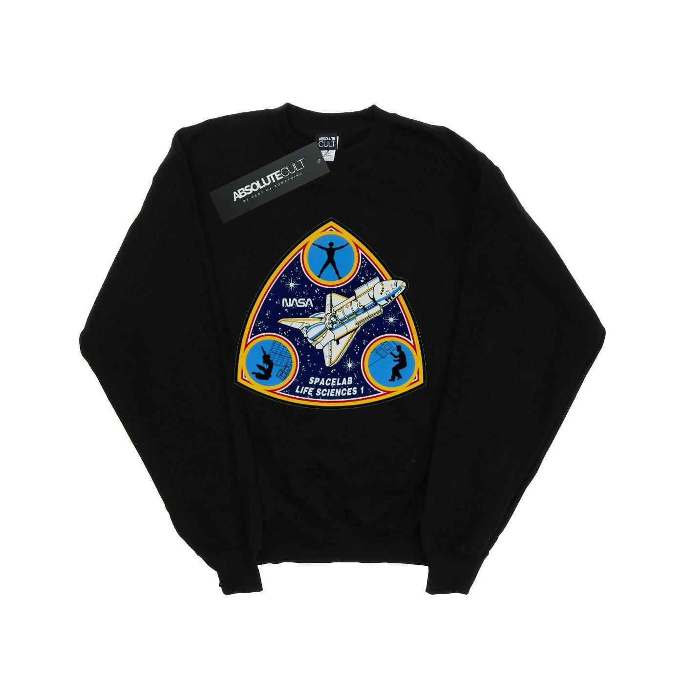 Classic Spacelab Life Science Sweatshirt Mädchen Schwarz 128 von Nasa