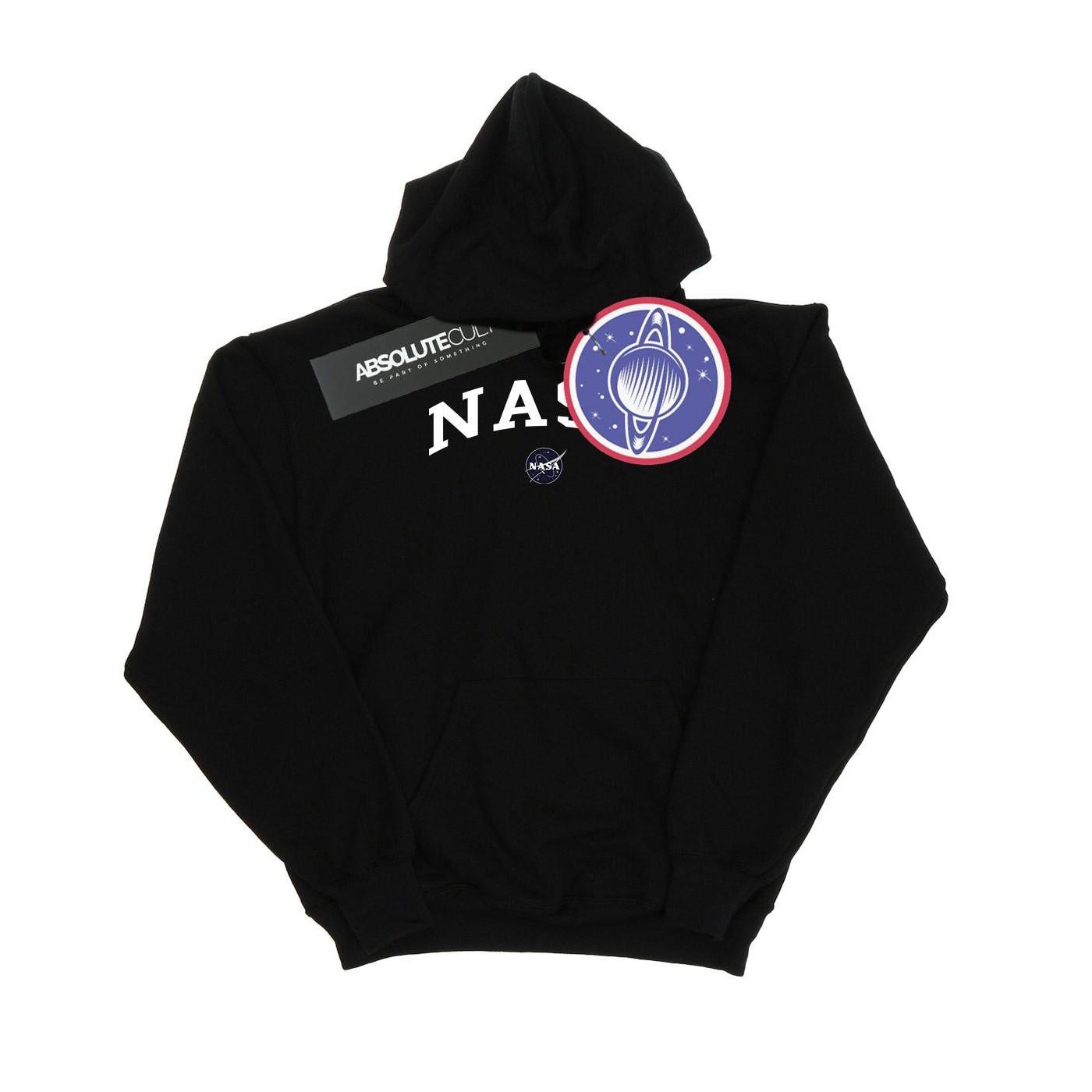 Collegiate Logo Kapuzenpullover Damen Schwarz L von Nasa