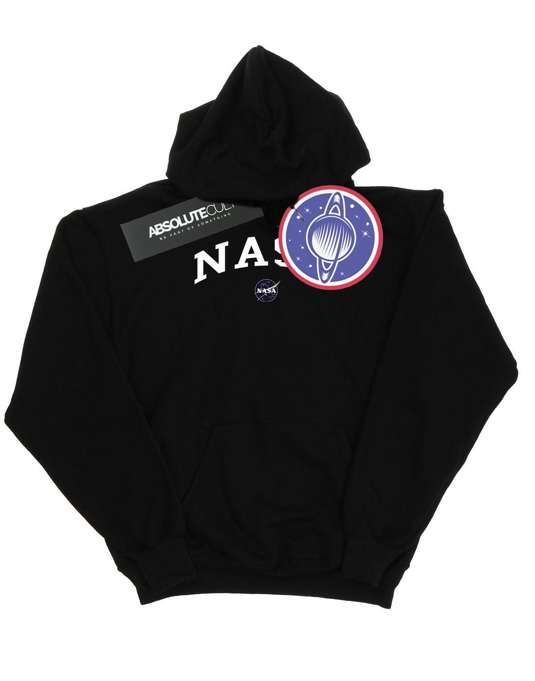 Collegiate Logo Kapuzenpullover Damen Schwarz M von Nasa