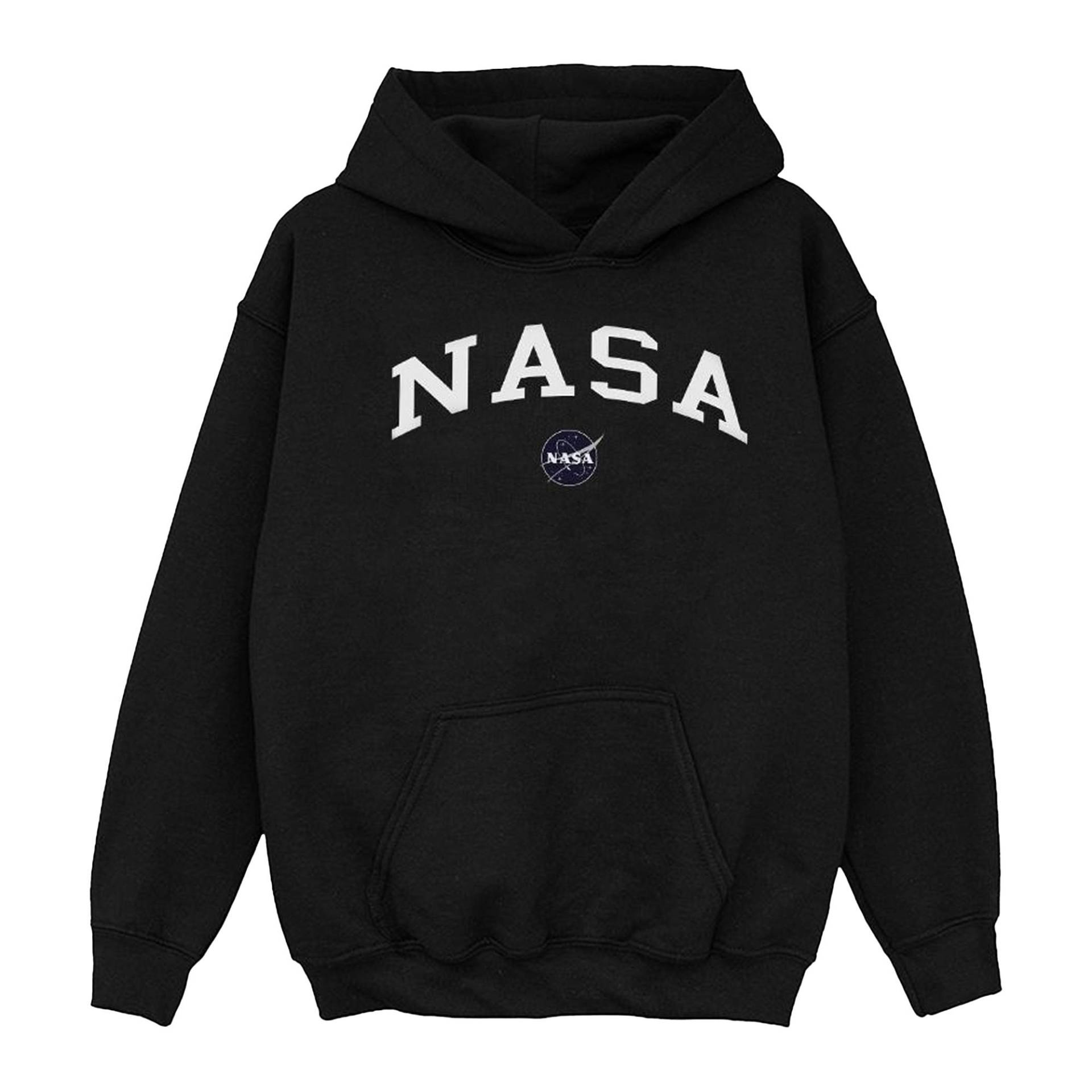 Collegiate Logo Kapuzenpullover Jungen Schwarz 116 von Nasa