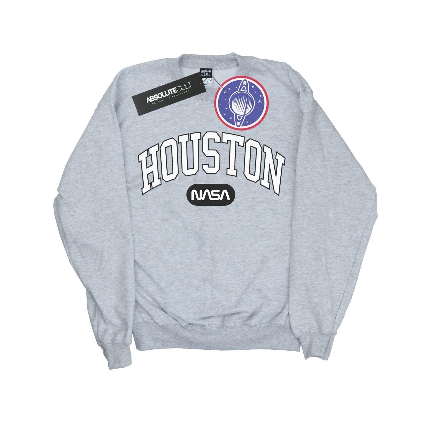 Houston Collegiate Sweatshirt Herren Grau M von Nasa
