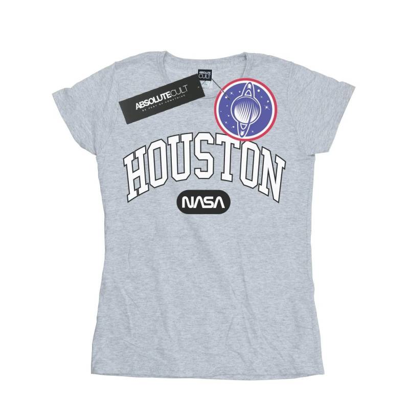 Houston Collegiate Tshirt Damen Grau M von Nasa