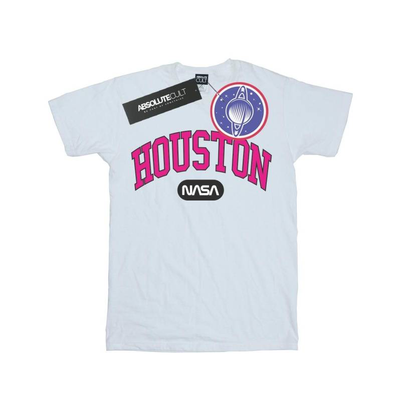 Houston Collegiate Tshirt Damen Weiss L von Nasa