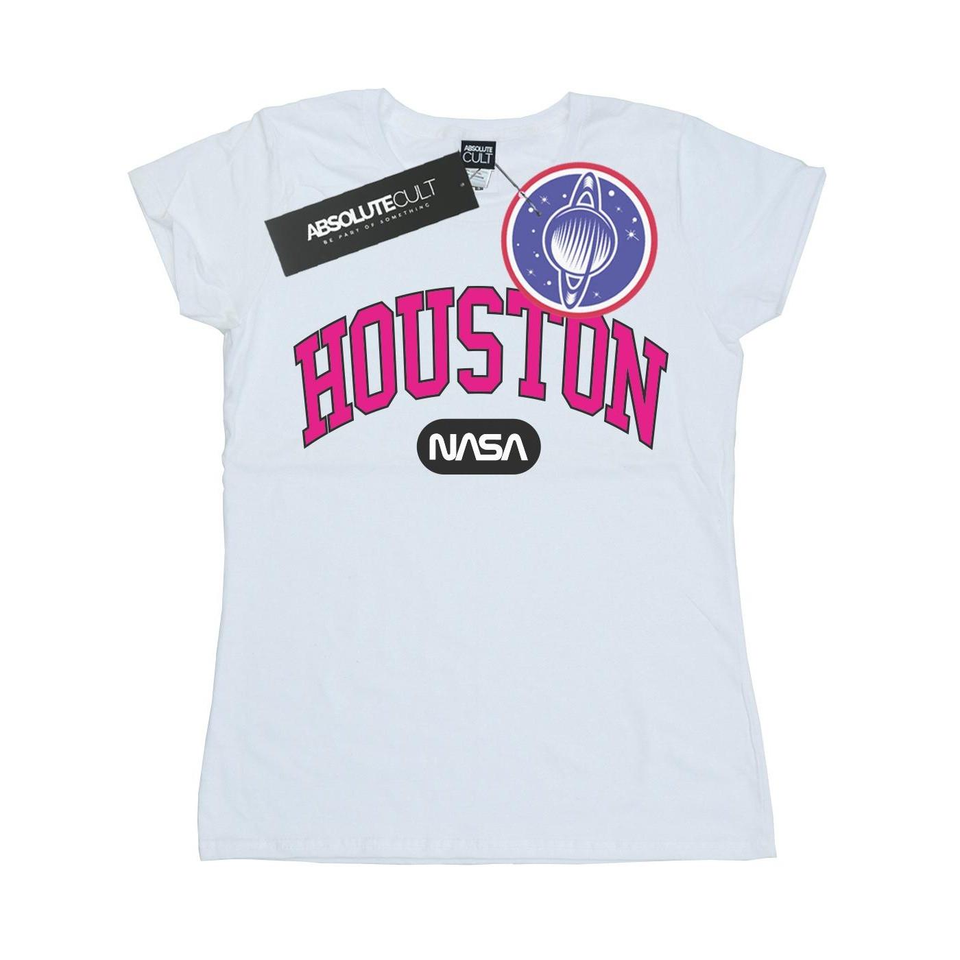 Houston Collegiate Tshirt Damen Weiss S von Nasa