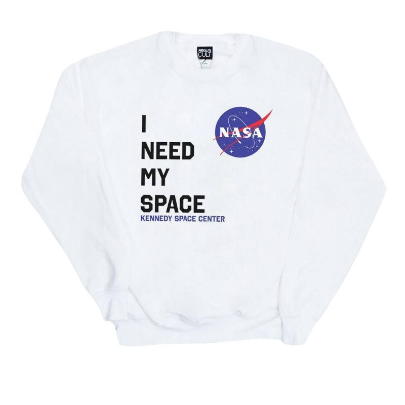 I Need My Space Sweatshirt Jungen Weiss 140/146 von Nasa