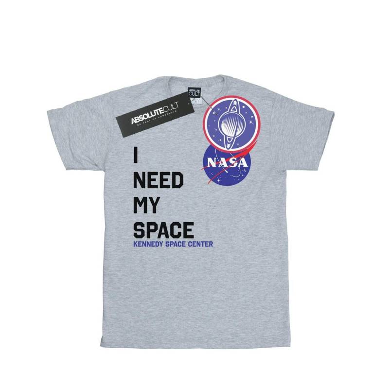 I Need My Space Tshirt Damen Grau XXL von Nasa