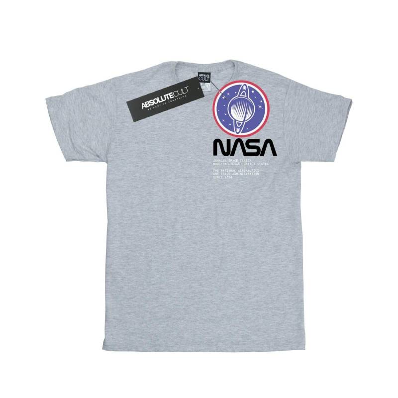 Johnson Worm Pocket Print Tshirt Damen Grau 5XL von Nasa