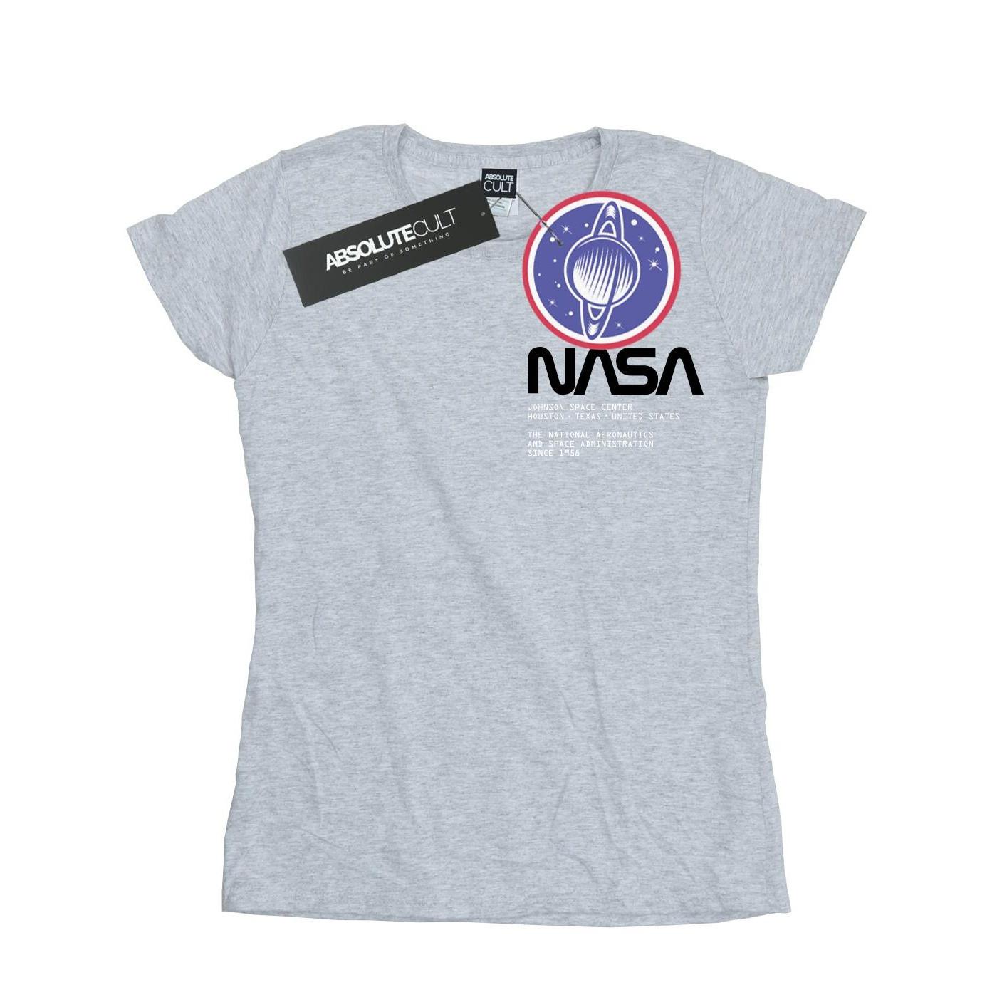 Johnson Worm Pocket Print Tshirt Damen Grau L von Nasa