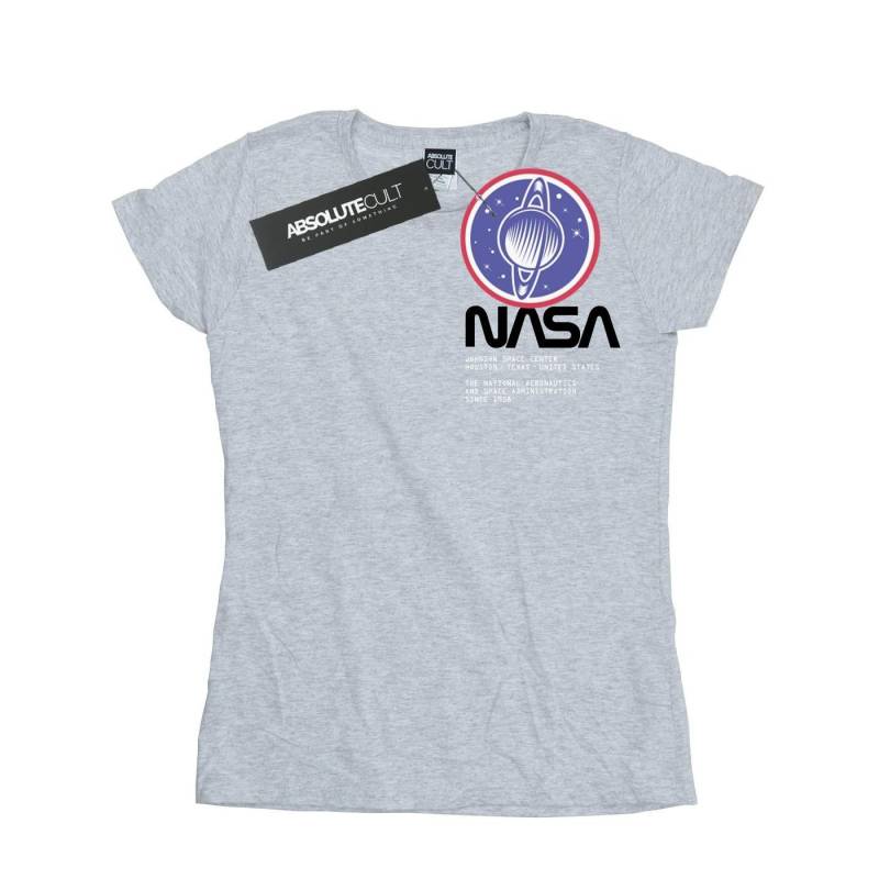 Johnson Worm Pocket Print Tshirt Damen Grau S von Nasa