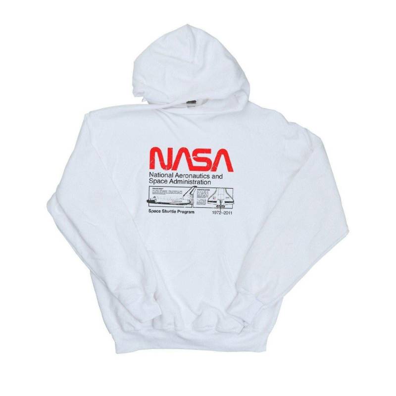 Kapuzenpullover Herren Weiss 3XL von Nasa