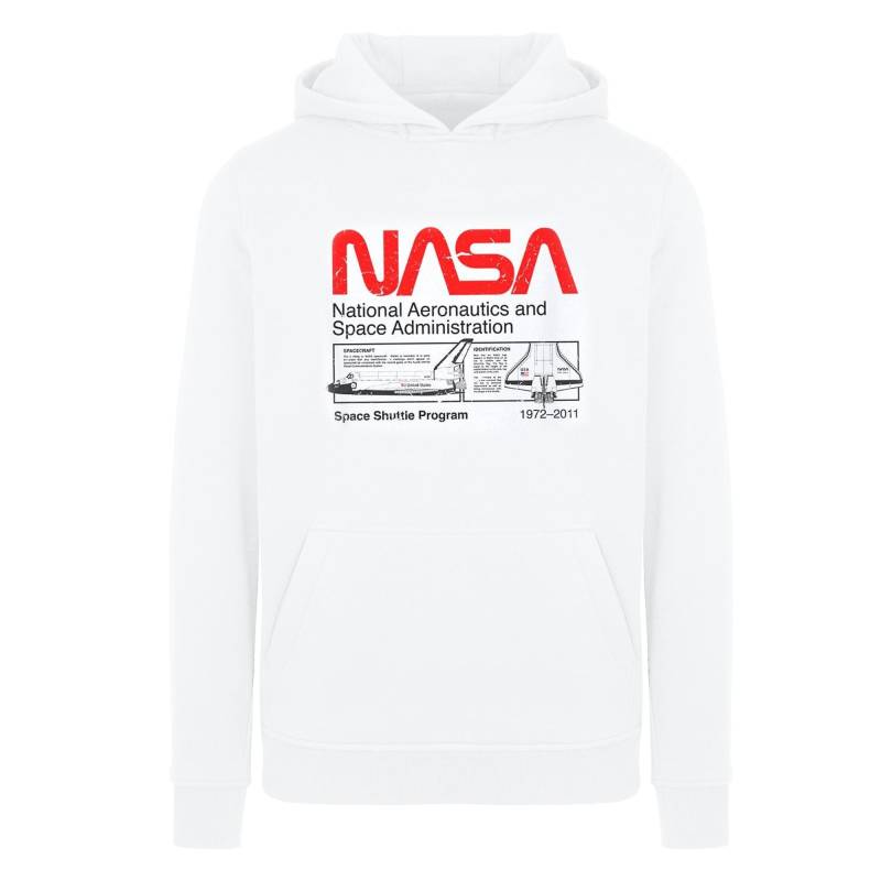 Nasa - Kapuzenpullover, 140/146, Weiss von Nasa