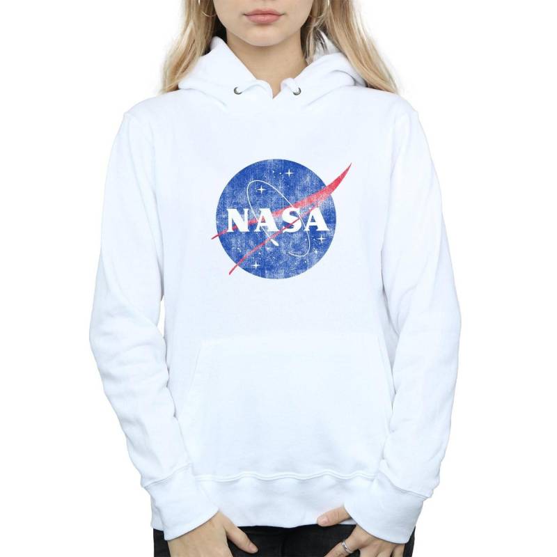 Kapuzenpullover Usedlook Damen Weiss XL von Nasa