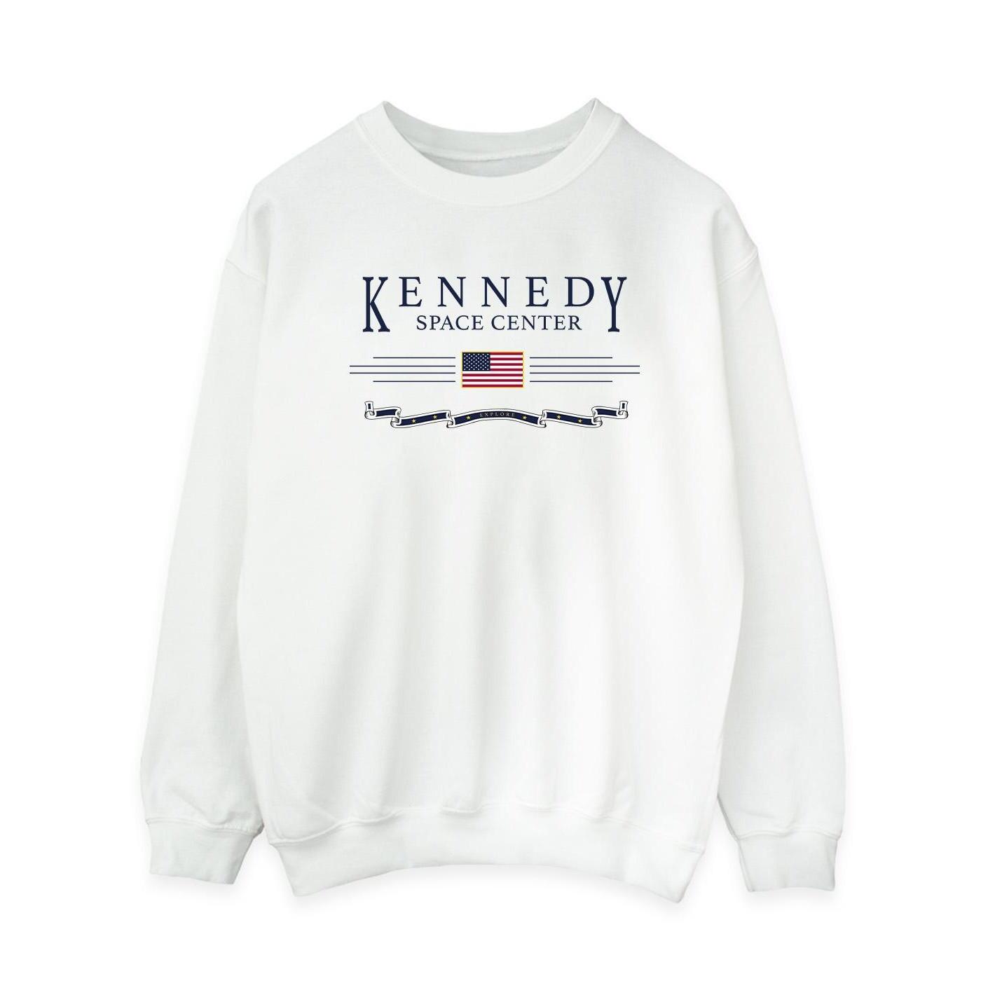 Kennedy Space Centre Explore Sweatshirt Damen Weiss L von Nasa