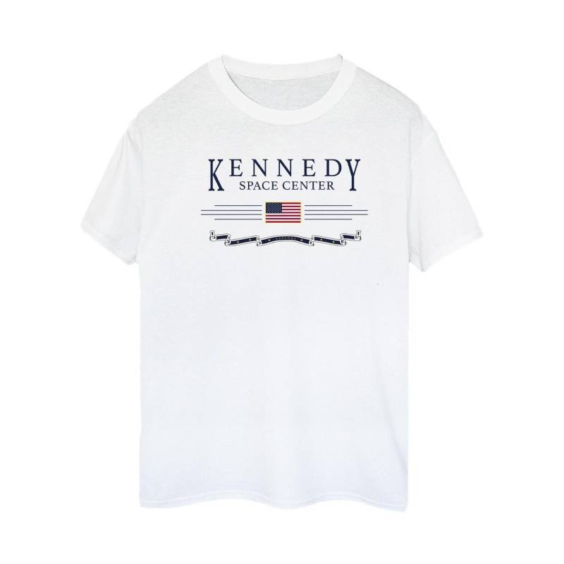 Nasa - Kennedy Space Centre Explore TShirt, für Damen, Weiss, Größe L von Nasa