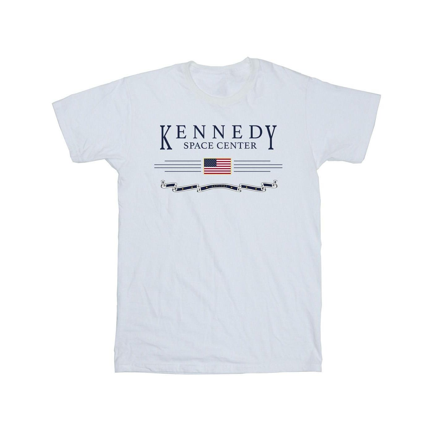 Kennedy Space Centre Explore Tshirt Jungen Weiss 116 von Nasa