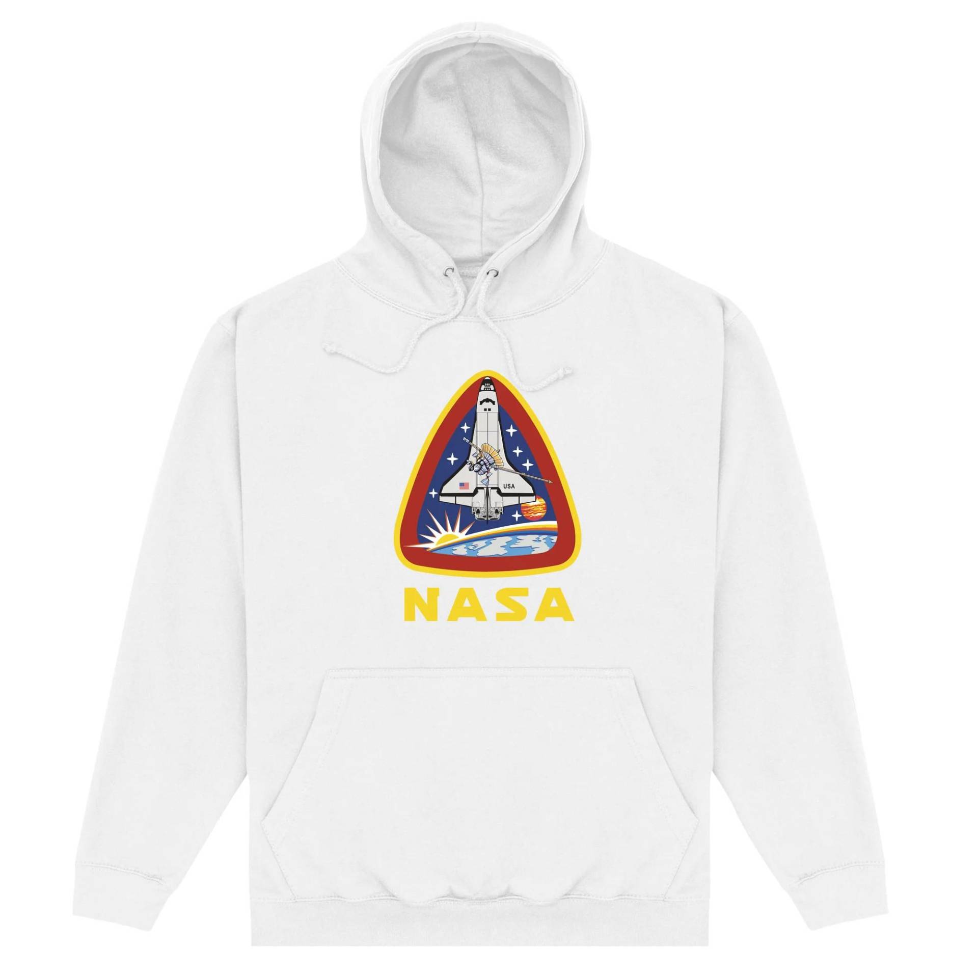 Lift Off Kapuzenpullover Herren Weiss 3XL von Nasa