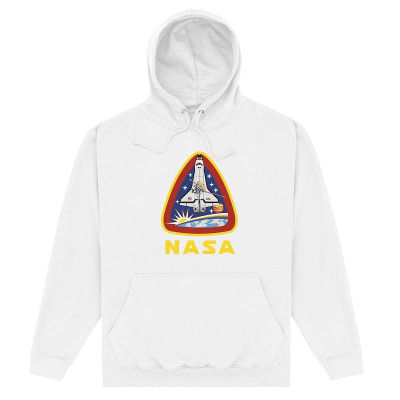 Lift Off Kapuzenpullover Herren Weiss L von Nasa