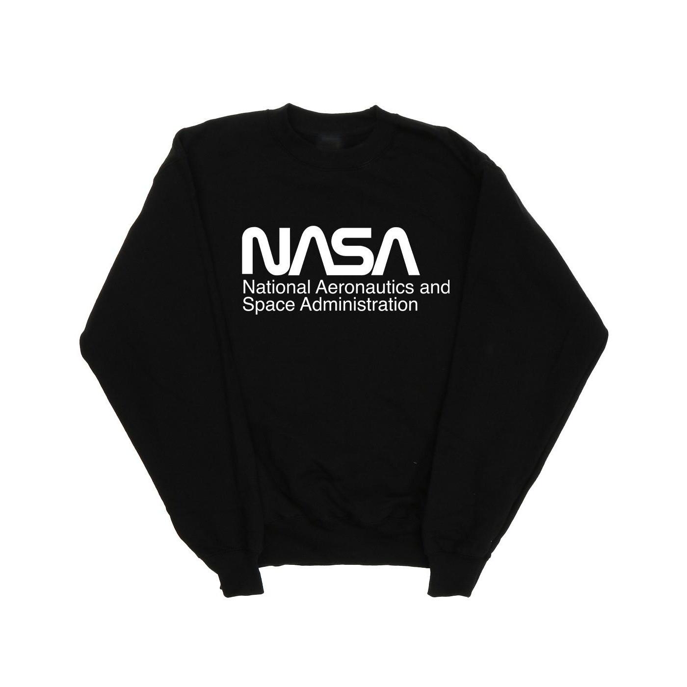 Logo One Tone Sweatshirt Damen Schwarz XXL von Nasa