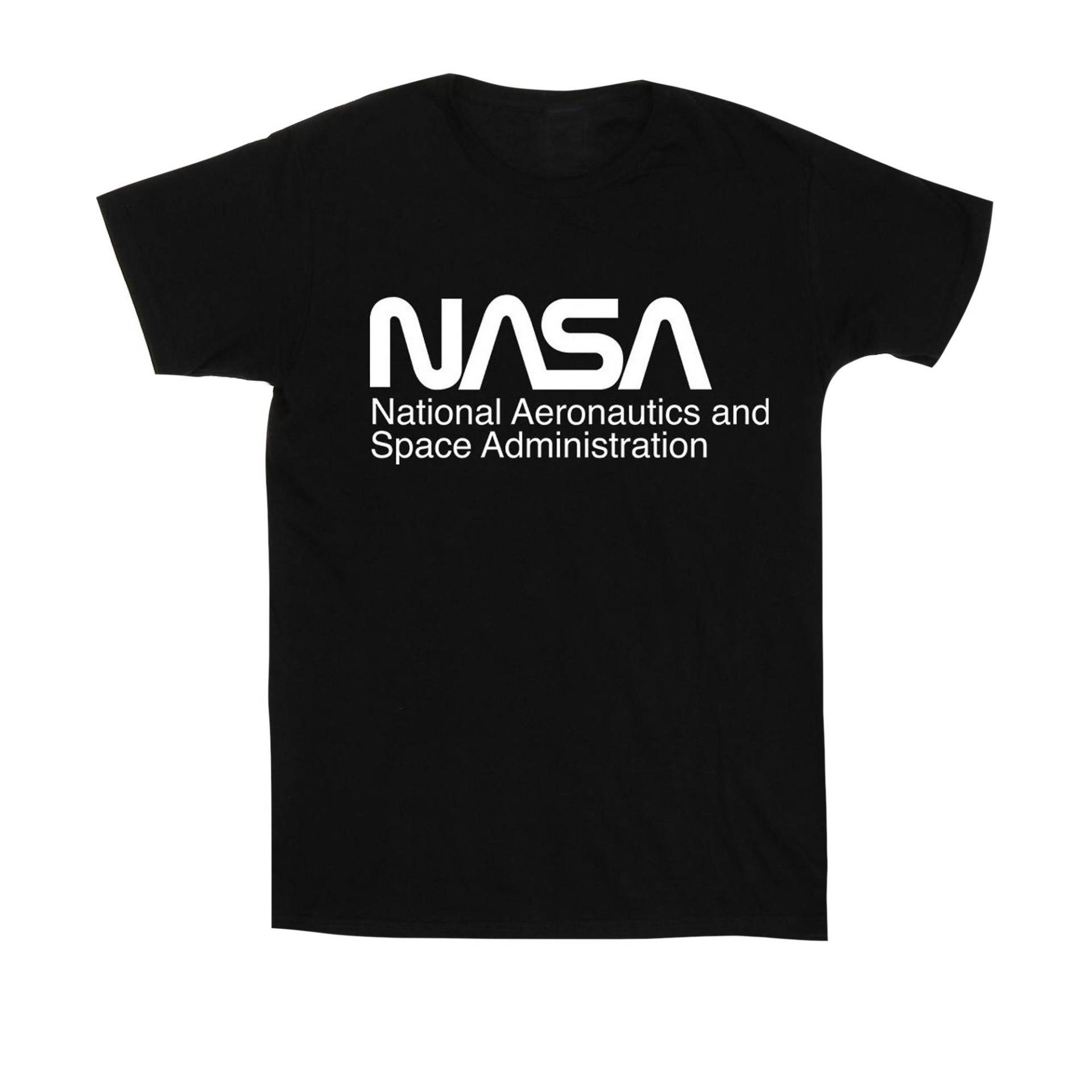 Logo One Tone Tshirt Jungen Schwarz 104 von Nasa