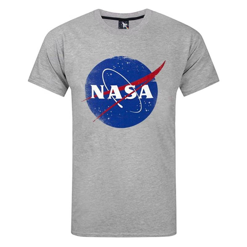 Nasa - Logo TShirt, für Herren, Grau, Größe M von Nasa