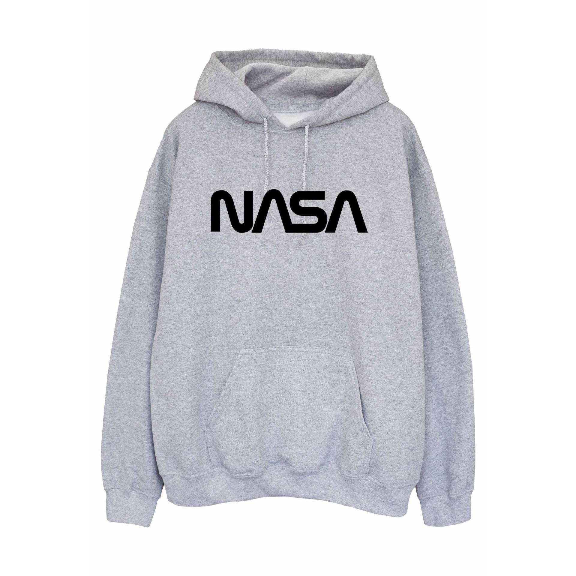 Modern Kapuzenpullover Herren Grau S von Nasa