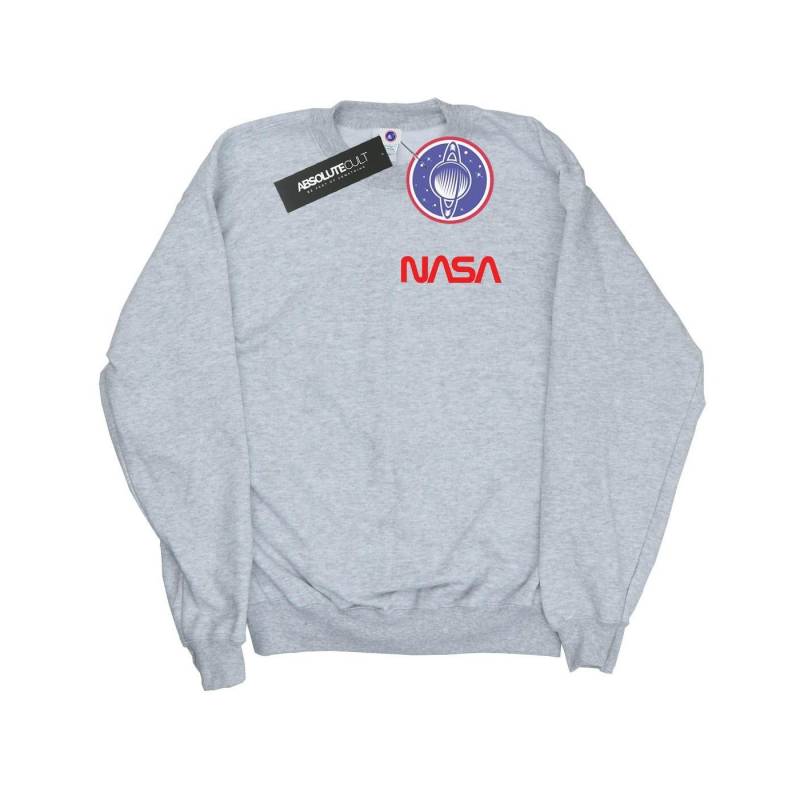 Modern Logo Chest Sweatshirt Damen Grau XL von Nasa