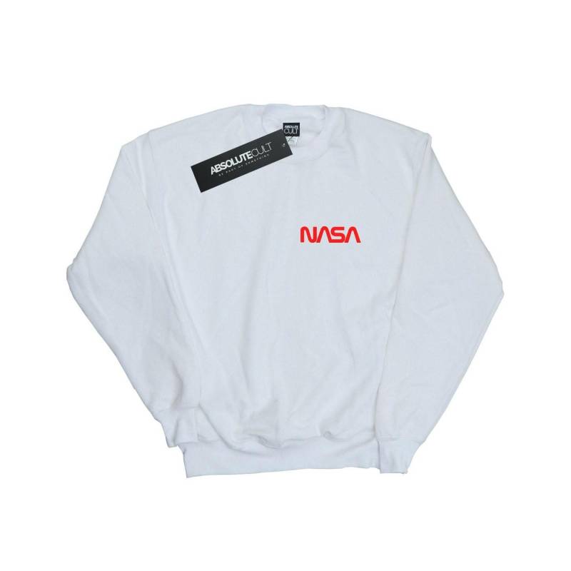 Modern Logo Chest Sweatshirt Herren Weiss 3XL von Nasa